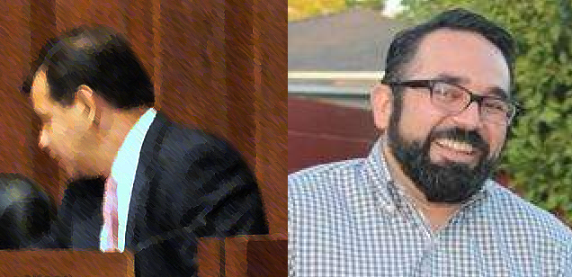 Ben Vazquez is victorious while Miguel Pulido looks disappointed